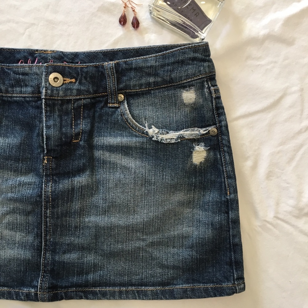 ✨💋SOLD💋✨ CELEBRITY PINK Studded Distressed Jean Denim Skirt